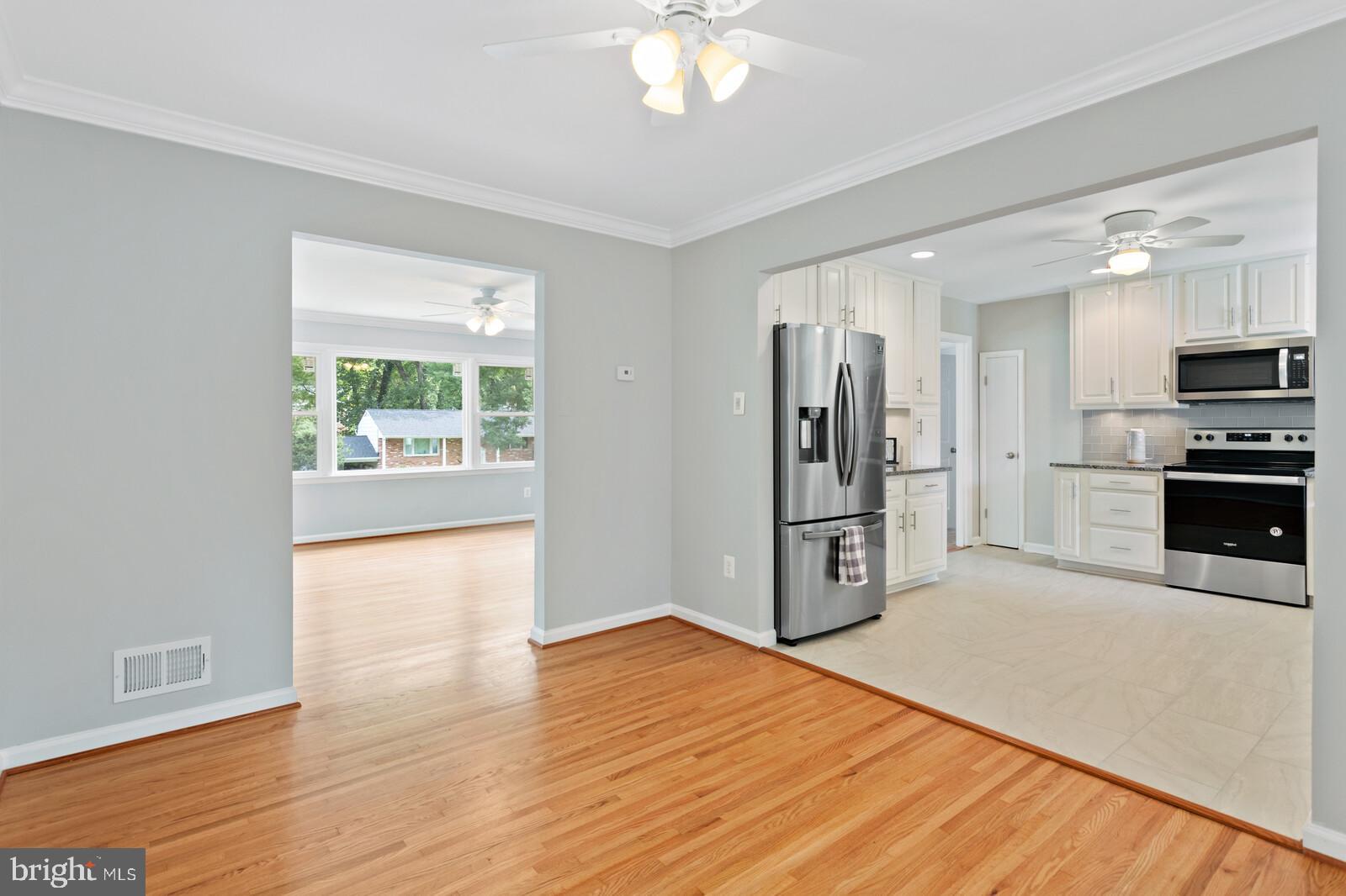 7021 Hadlow Drive Springfield, VA 22152 - Photo 8 of 47 Dining Room Open to Kitchen