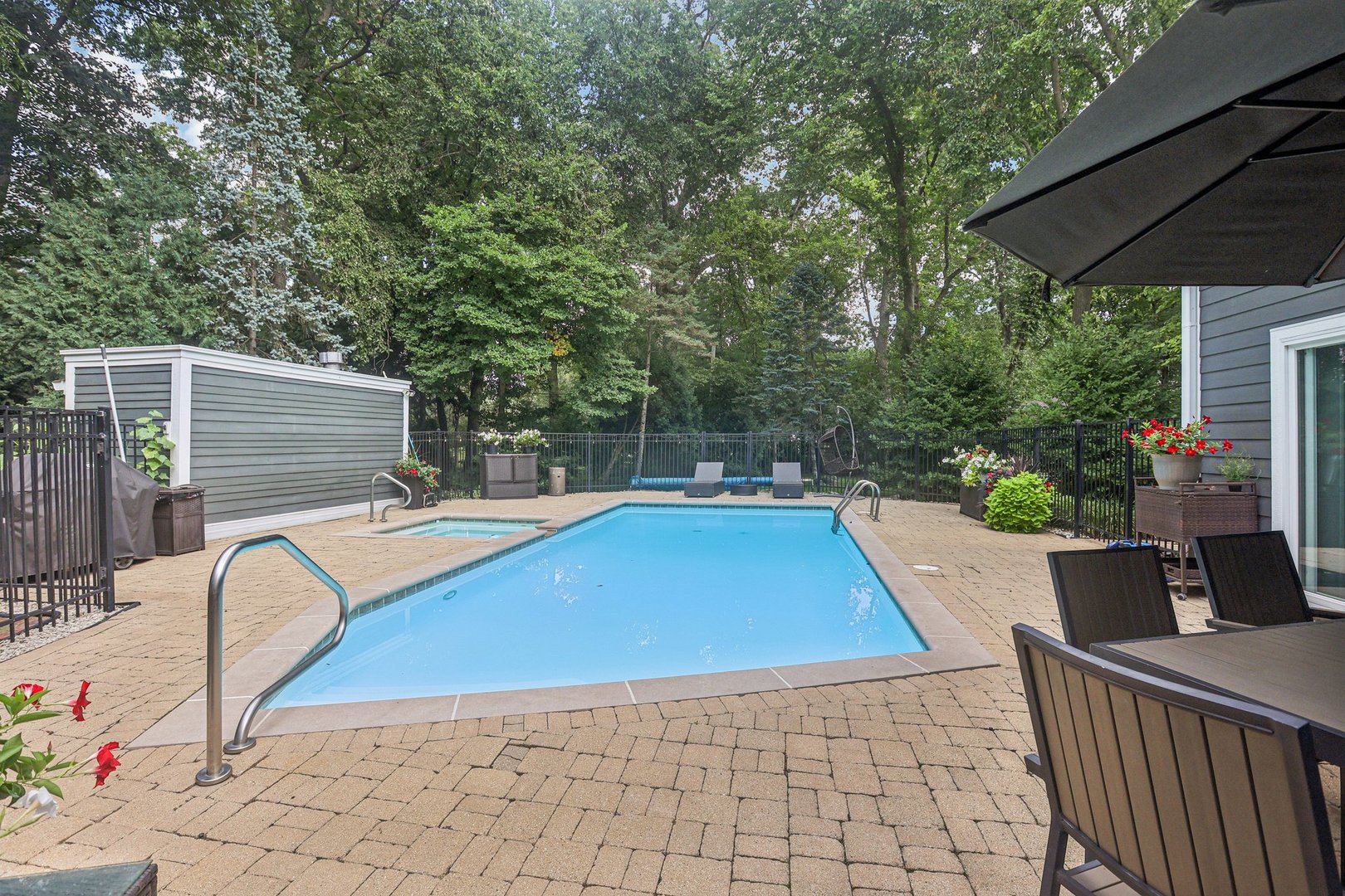 1834 West Palatine Road Palatine, IL 60067 - Photo 43 of 56 a view of swimming pool with seating space