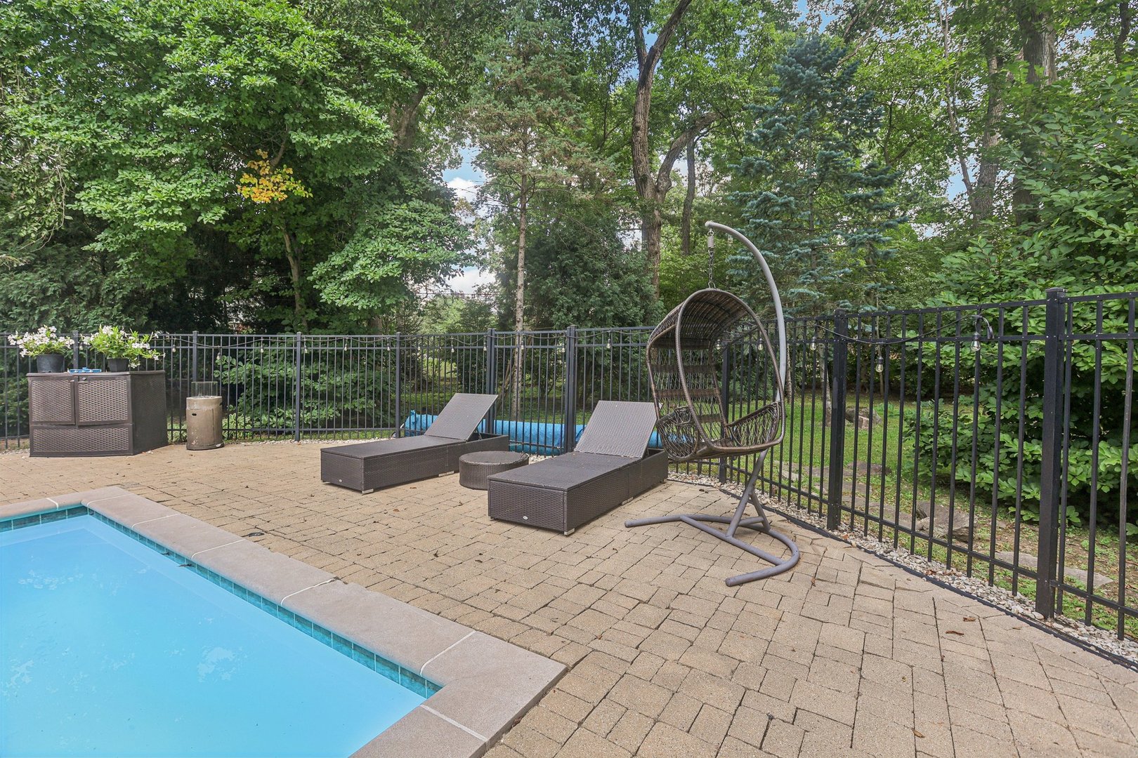 1834 West Palatine Road Palatine, IL 60067 - Photo 45 of 56 a view of a roof deck with couches and potted plants