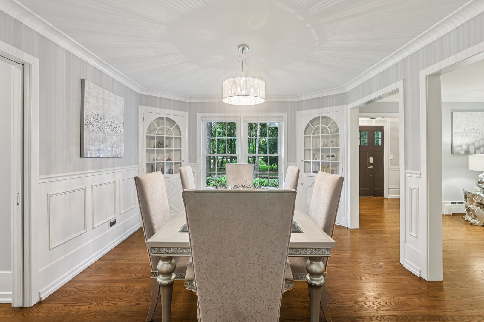 1834 West Palatine Road Palatine, IL 60067 - Photo 6 of 56 a view of a dining room with furniture window and wooden floor