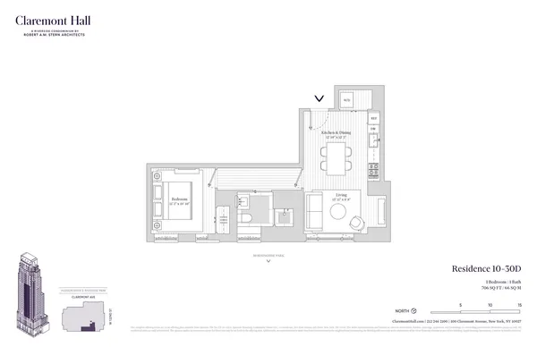 $1,285,000 | 100 Claremont Avenue, Unit 19D | Morningside Heights