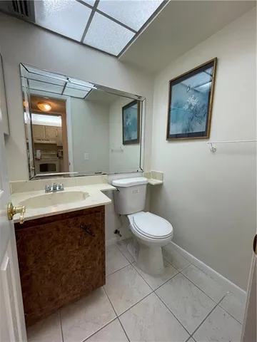 a view of a room with a hallway