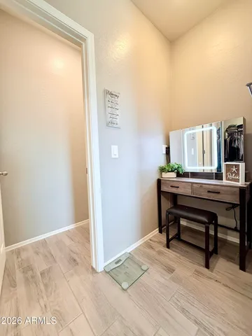 a view of a workspace with furniture