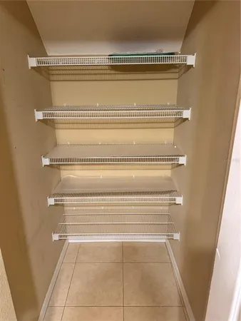 a close view of closet