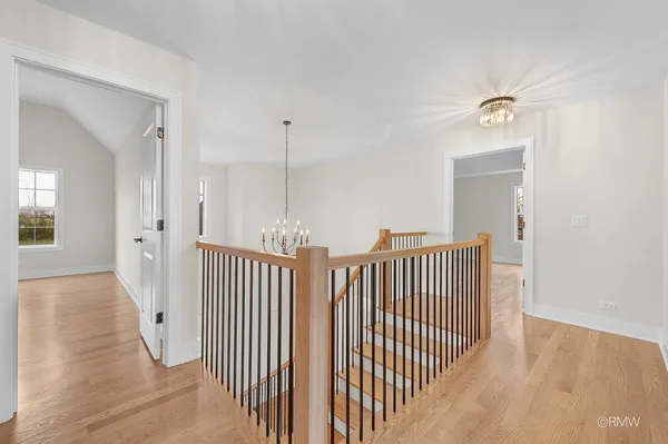 a view of a hallway with entryway