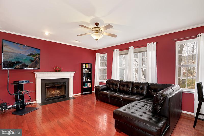3036 Old Channel Road Laurel, MD 20724 - Photo 6 of 30 a living room with furniture a fireplace and a flat screen tv