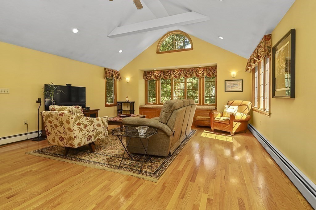 6 Lydia Lane Franklin, MA 02038 - Photo 22 of 42 a living room with furniture and a flat screen tv