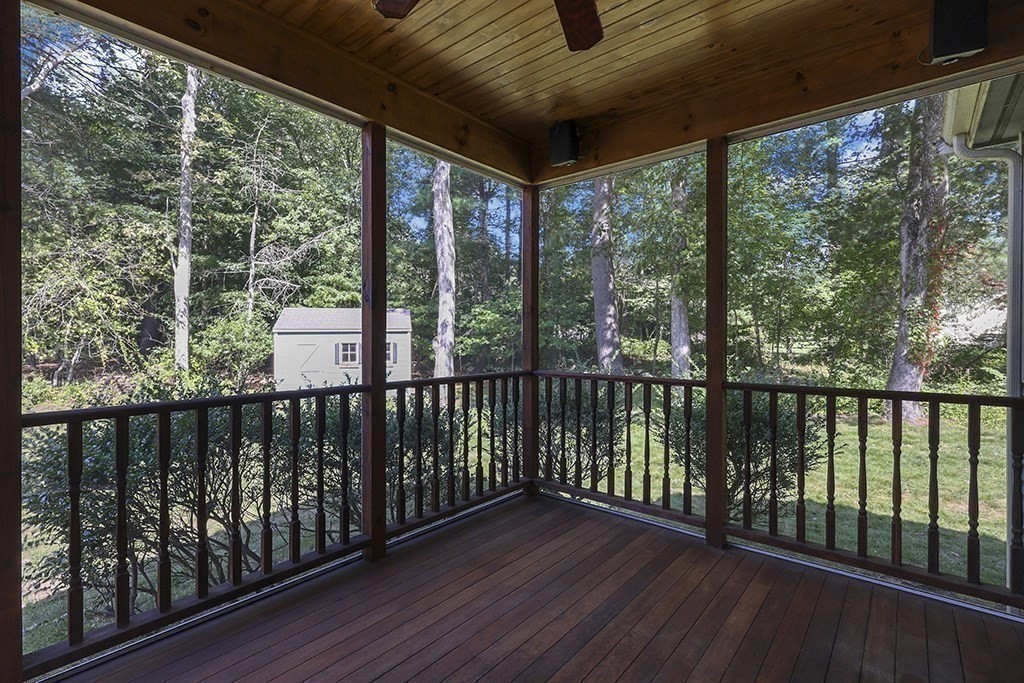 6 Lydia Lane Franklin, MA 02038 - Photo 9 of 42 a view of a balcony with wooden floor