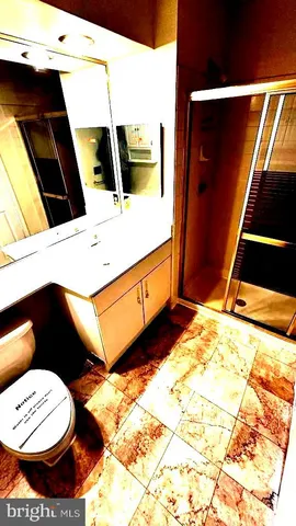 a living room with a rug