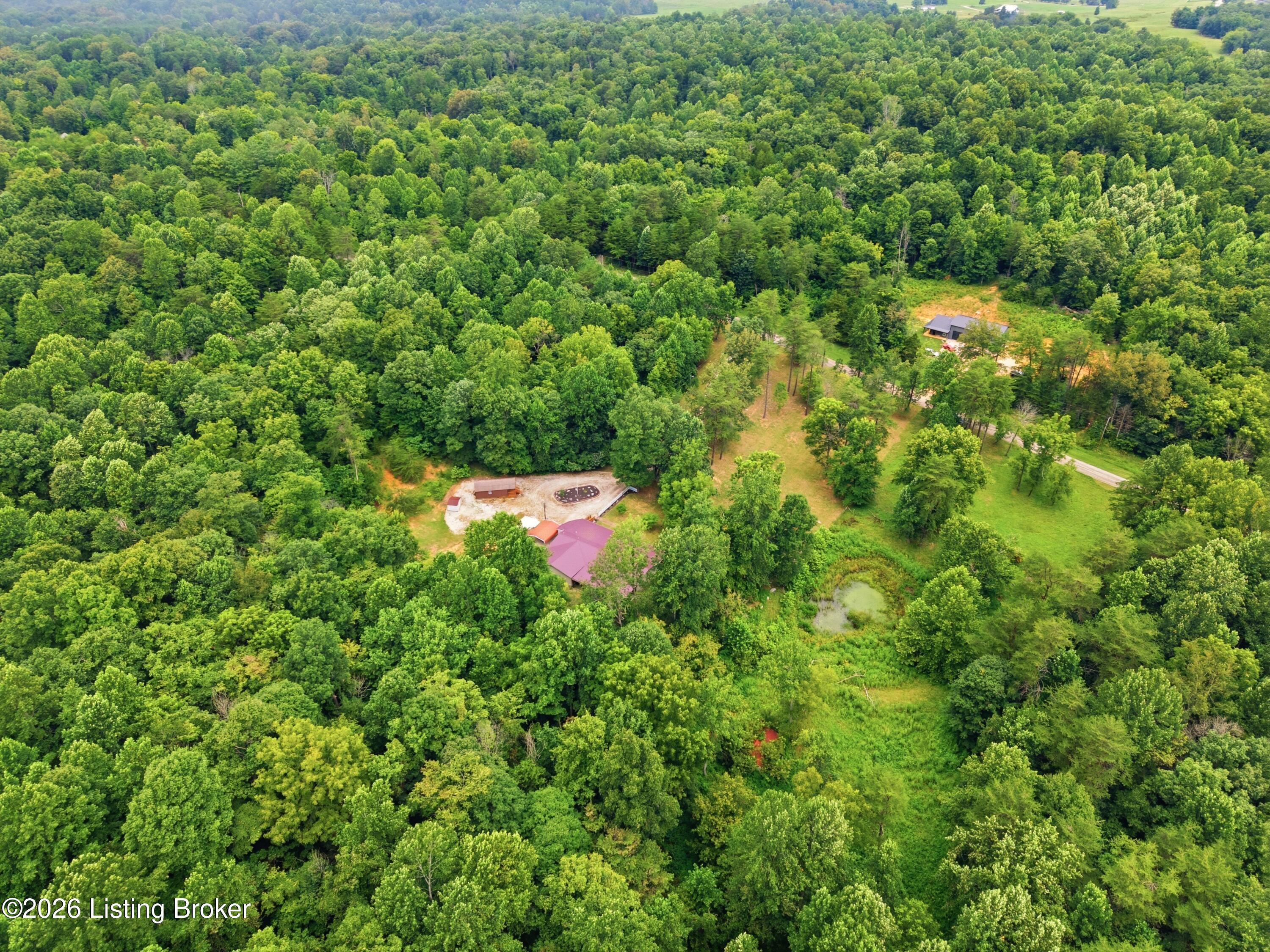 1761 Wonderland Road Upton, KY 42784 - Photo 1 of 70 65_Aerial Land and Pond