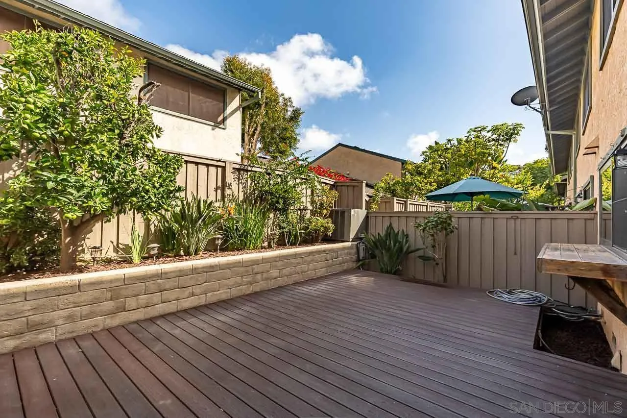 8065 Caminito Gianna La Jolla, CA 92037 - Photo 23 of 27 a view of a backyard with a patio