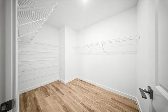 a view of a room with empty racks