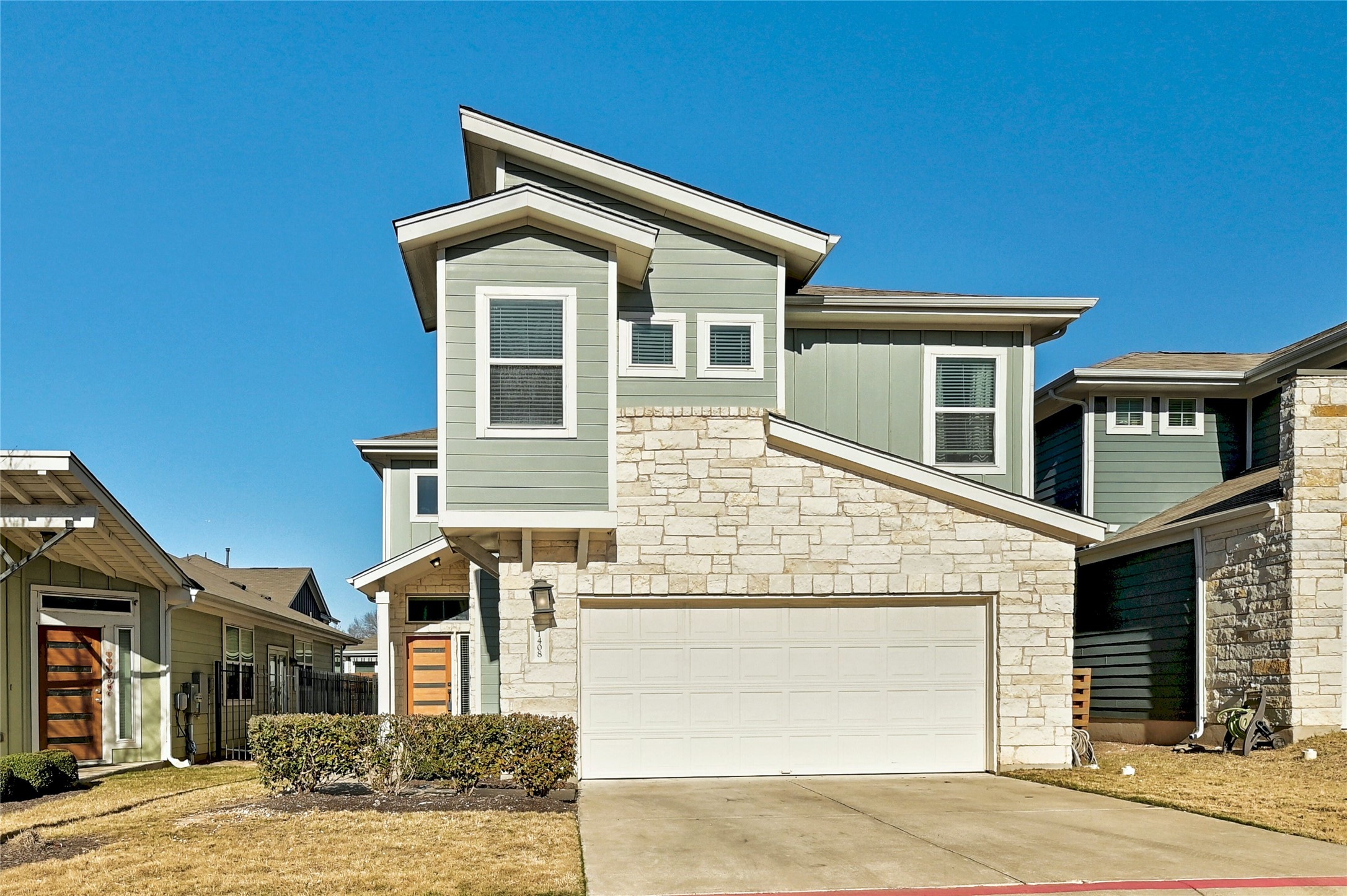 1408 Homespun Road Austin, TX 78745 - Photo 1 of 1 Awesome lock & leave lifestyle with this modern 3B/2.5BA/1,844 sq ft home in the gorgeous gated Stassney Lane Condos Community.