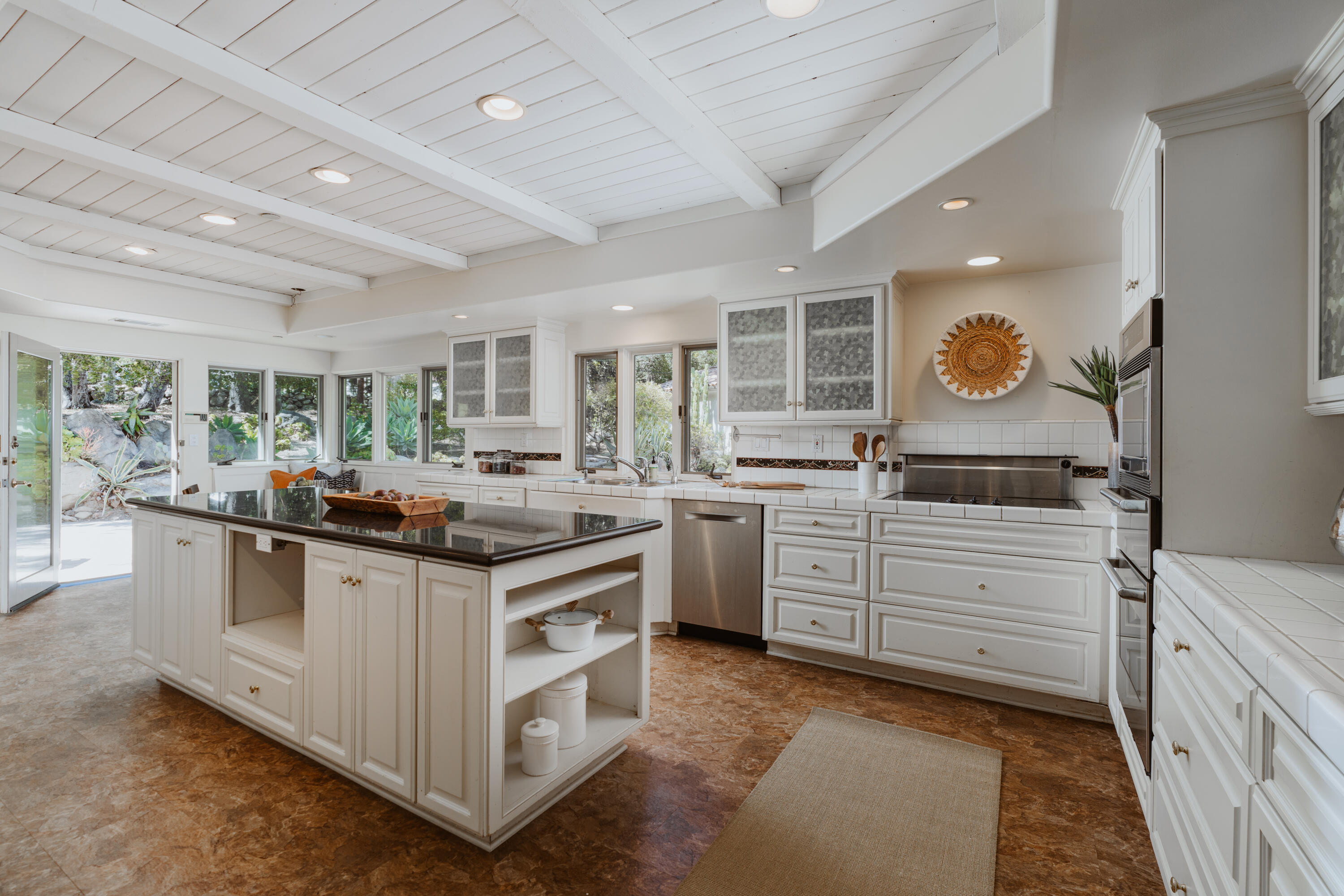 813 Ashley Road Montecito, CA 93108 - Photo 8 of 25 a kitchen with stainless steel appliances granite countertop a stove and cabinets