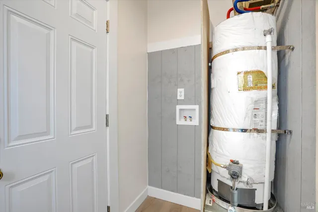 a view of backyard with green space