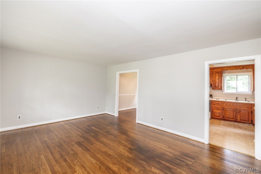 10430 Epsilon Road Richmond, VA 23235 - Photo 3 of 24 Freshly Refinished Hardwoods. Enters to the Dining Room and Kitchen