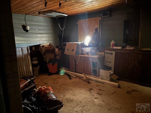 490 A Street Penrose, CO 81240 - Photo 31 of 46 a room with water heater and wooden cabinets