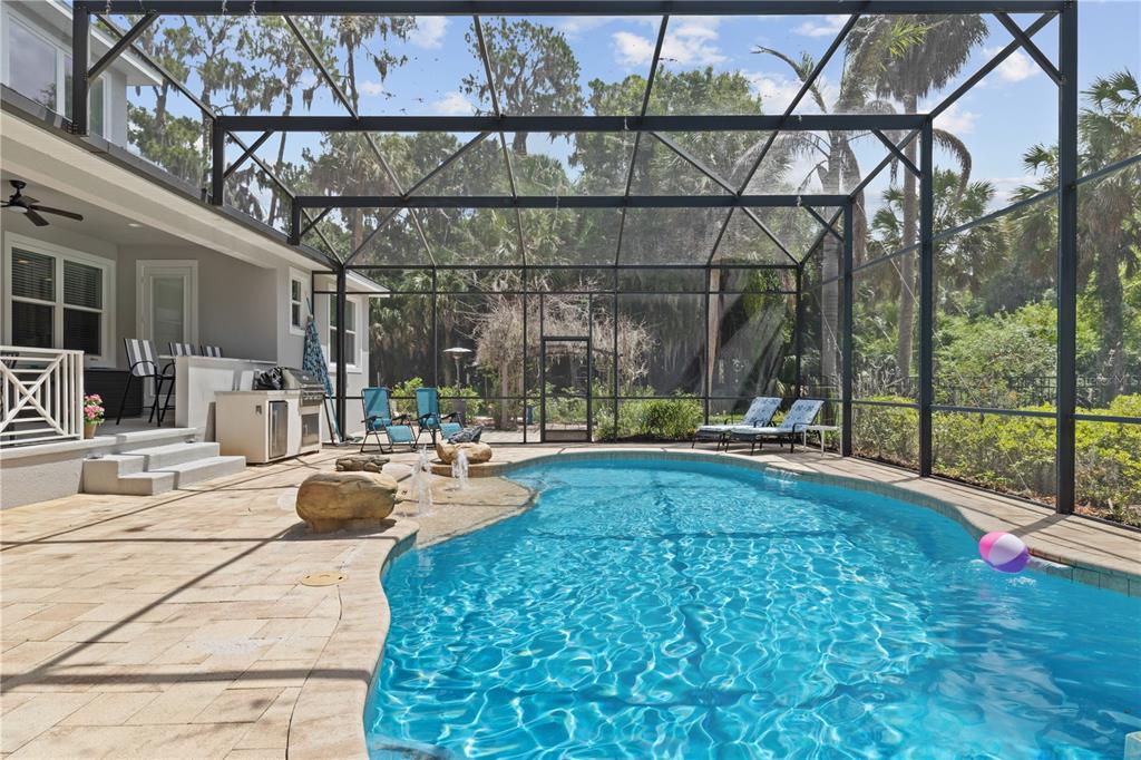 16948 Deer Island Road Tavares, FL 32778 - Photo 52 of 67 a view of a swimming pool with a patio