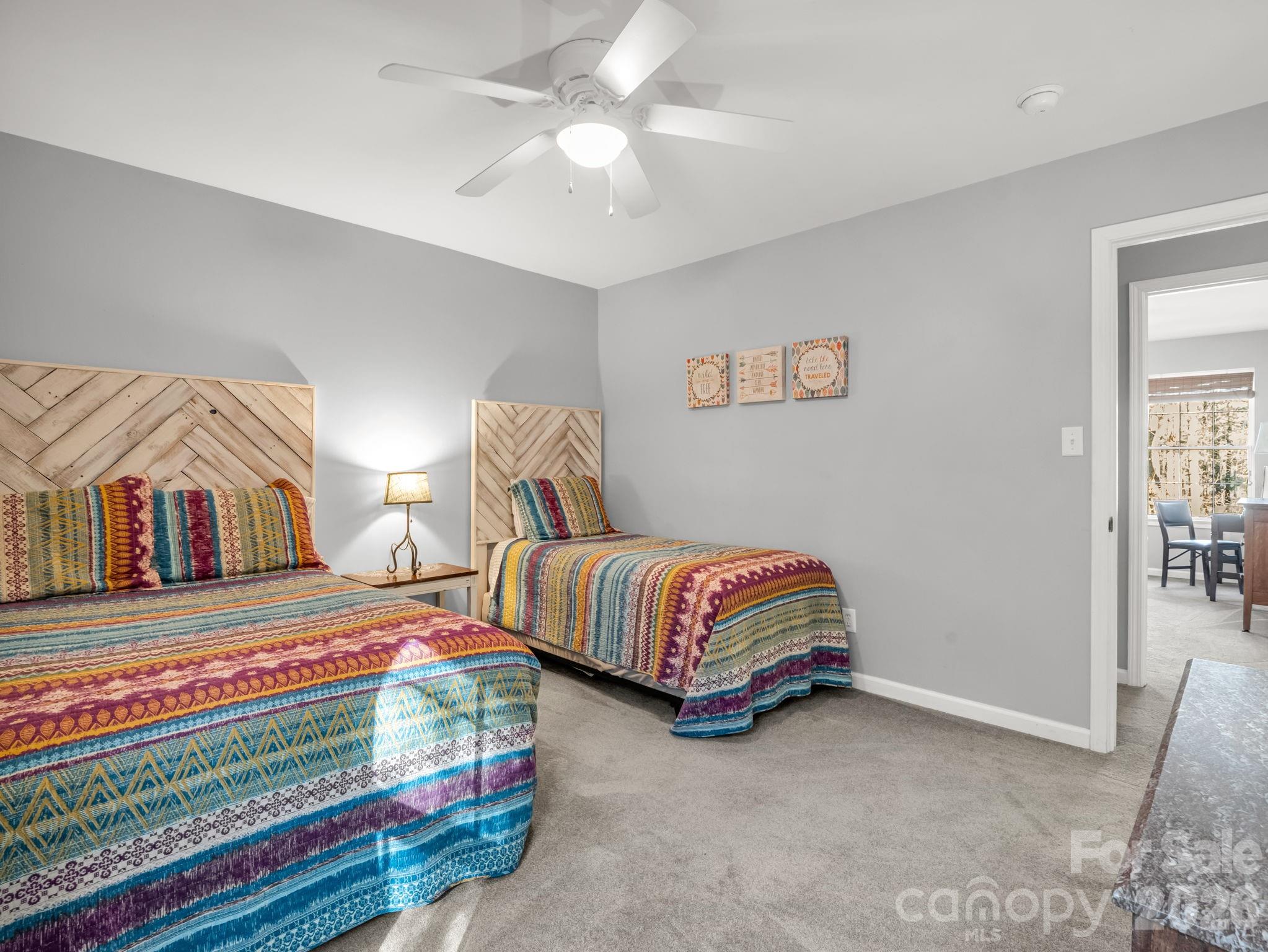 108 Nuthatch Trace Brevard, NC 28712 - Photo 19 of 46 a bedroom with two beds and a window