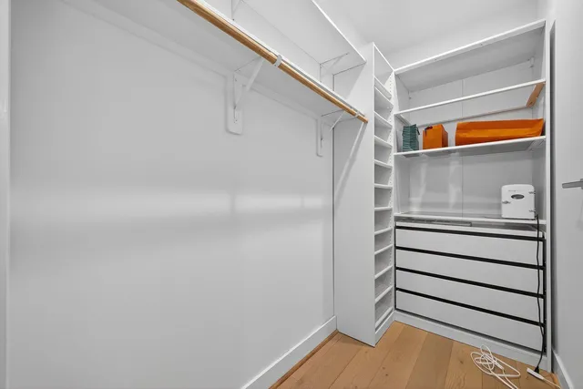 a view of walk in closet