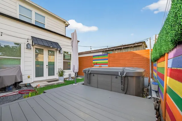 a view of a house with a porch