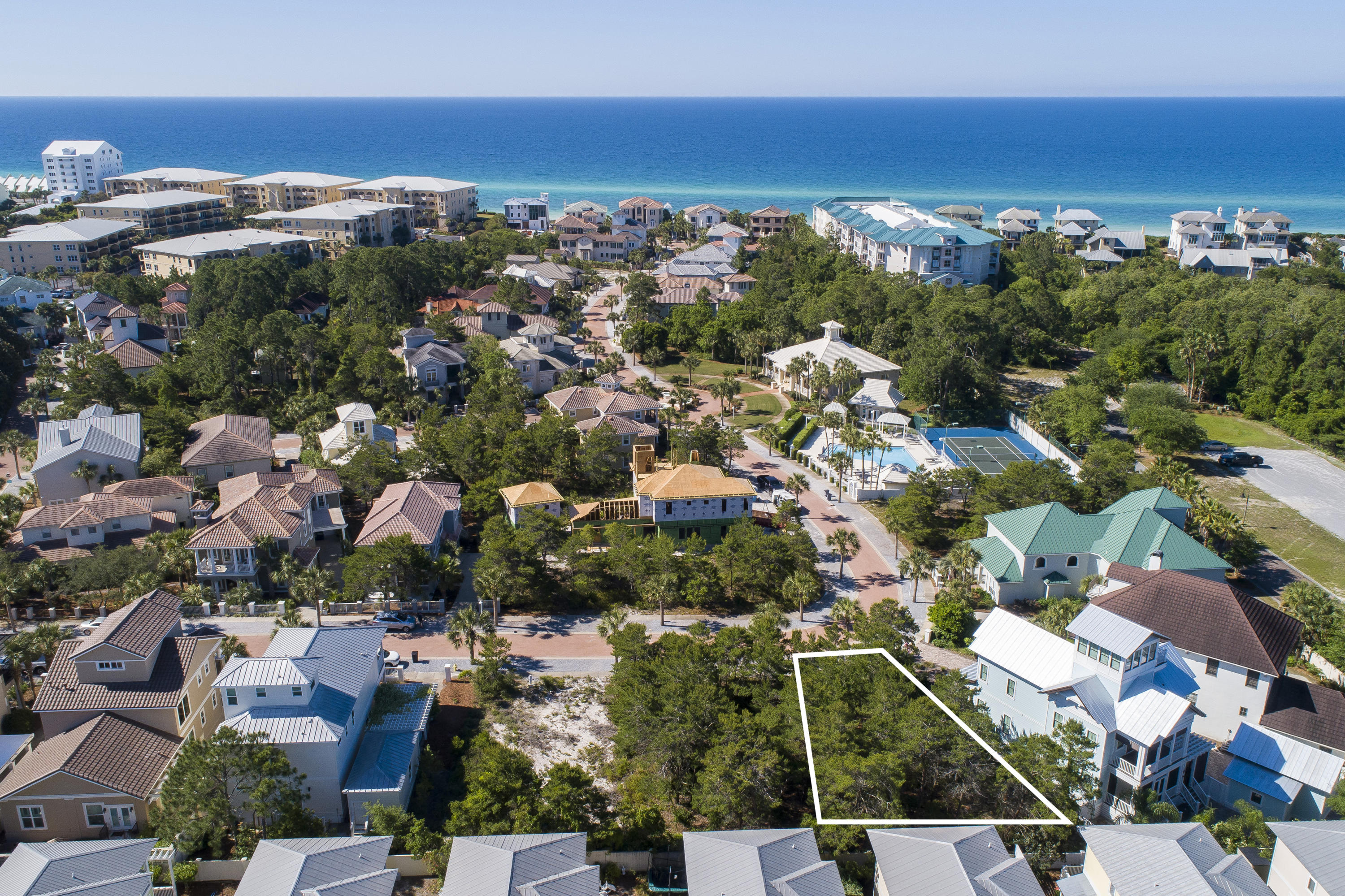 Lot 7 White Cliffs Drive Santa Rosa Beach, FL 32459 - Photo 1 of 12 an aerial view of multiple house