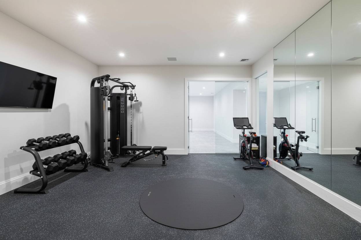 2069 Deerfield Road Sag Harbor, NY 11963 - Photo 27 of 37 a view of a room with gym equipment