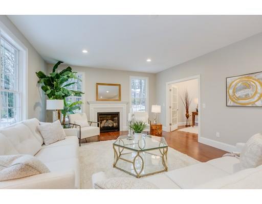 28 Hickory Hill Road Wayland, MA 01778 - Photo 11 of 30 a living room with furniture a fireplace and a potted plant
