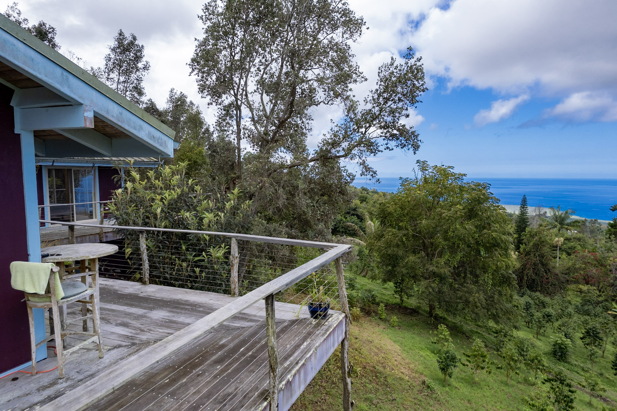 84 Private Road Captain Cook, HI 96704 - Photo 25 of 29 a view of balcony and deck