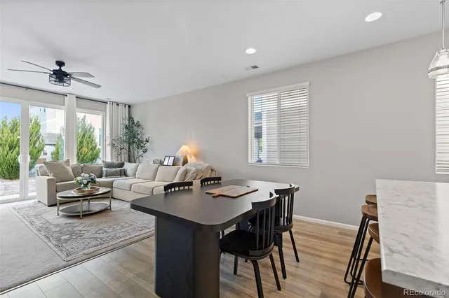a living room with furniture and window