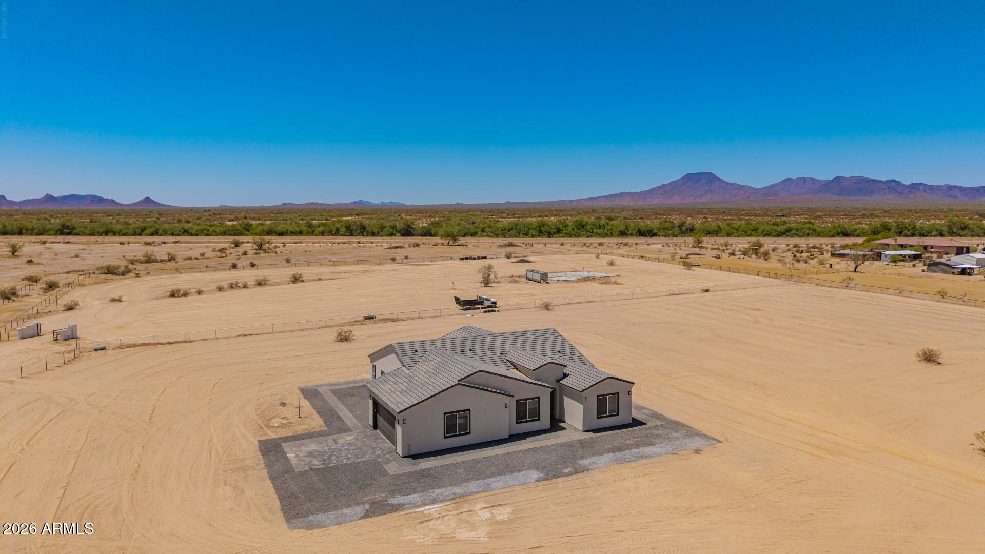 40461 West Robles Road Stanfield, AZ 85172 - Photo 9 of 54 a view of a lake and a mountain