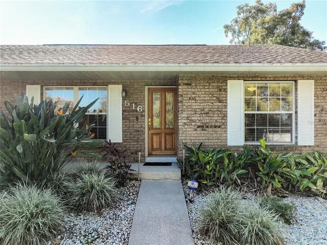a view of front door of house