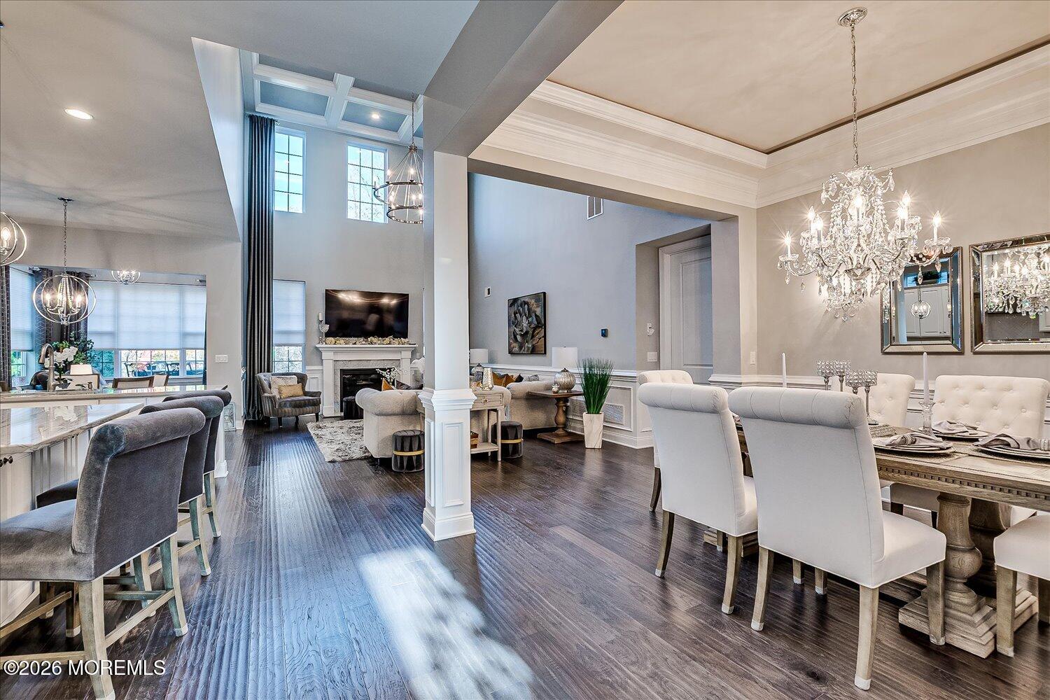 9 Militia Hill Road Freehold, NJ 07728 - Photo 8 of 67 a view of a dining room with furniture window and wooden floor