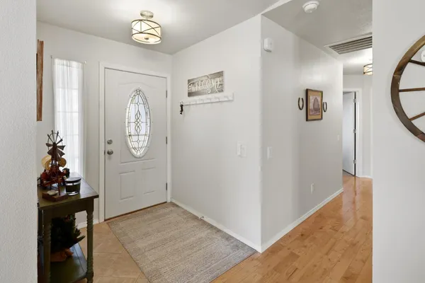 a view of a hallway with elevator