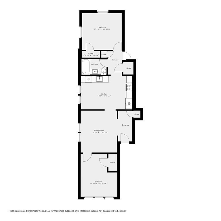 193 Florence Street, Unit 2R Boston, MA 02131 - Photo 14 of 14 a picture of floor plan