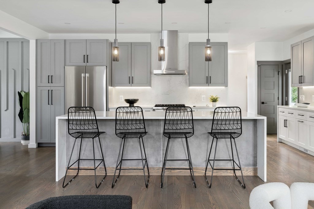 51 Eliot Road Arlington, MA 02474 - Photo 26 of 42 a view of kitchen with furniture and wooden floor