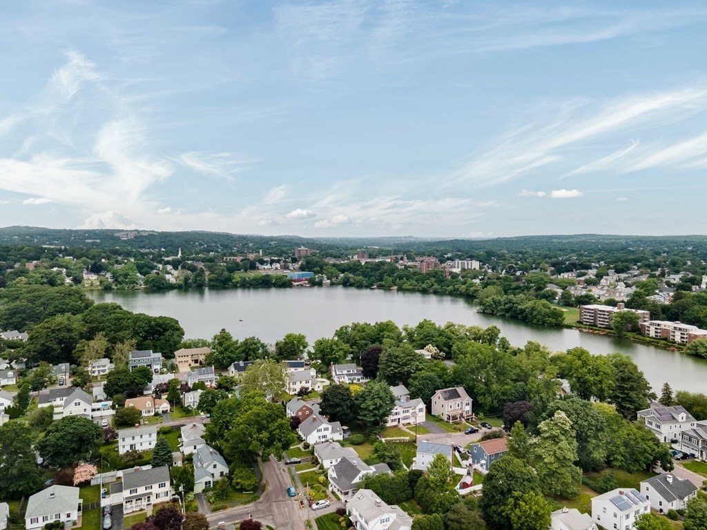 51 Eliot Road Arlington, MA 02474 - Photo 35 of 42 an aerial view of a city with lake view