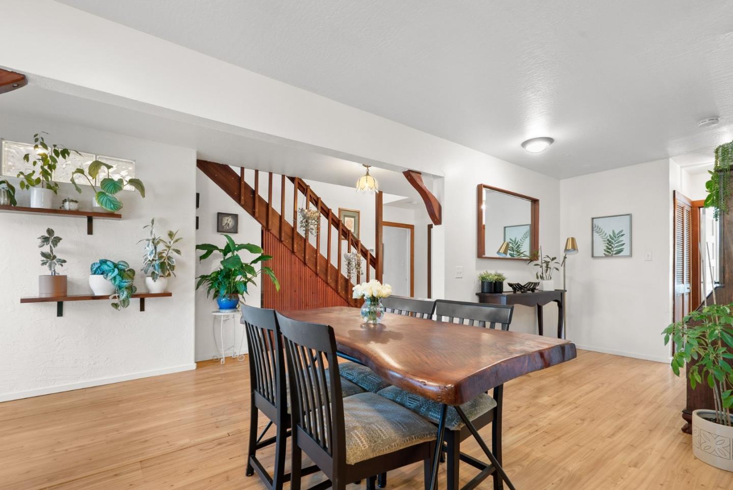 280 Main Street Ben Lomond, CA 95005 - Photo 11 of 47 a view of a dining room with furniture and wooden floor