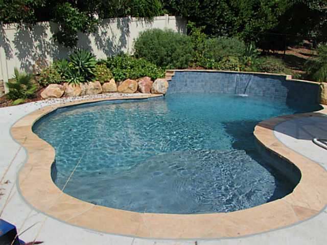 8607 Golden Ridge Road Lakeside, CA 92040 - Photo 6 of 10 Pool with water fall, plenty of room to relax and get some sun!