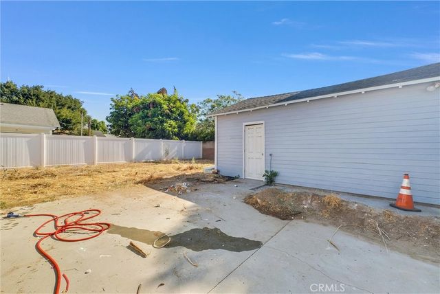 a backyard of a house