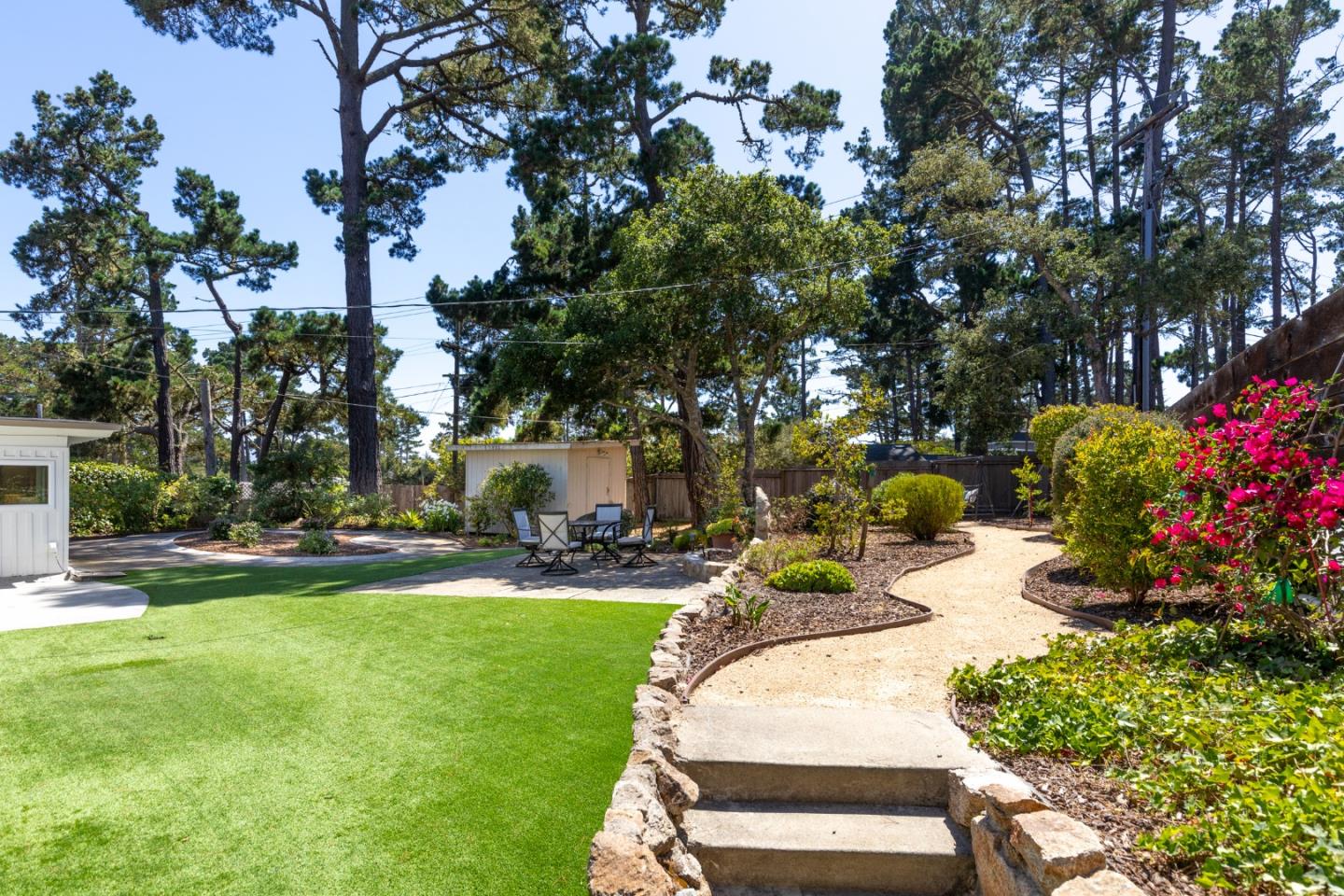 4138 Crest Road Pebble Beach, CA 93953 - Photo 27 of 38 a view of a backyard with sitting area