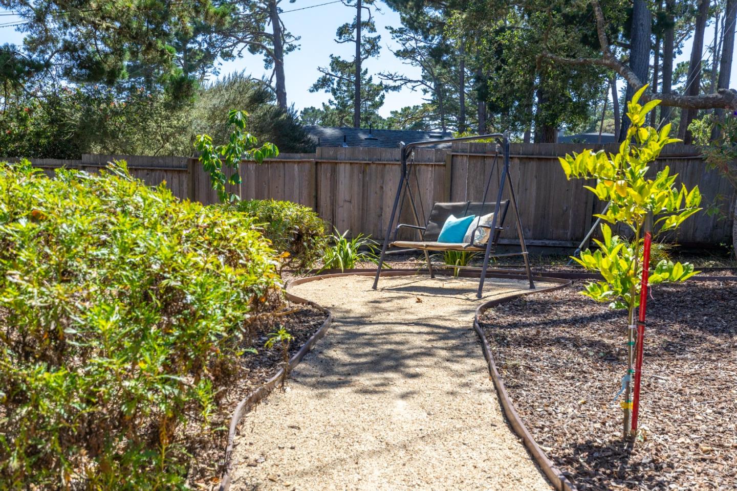 4138 Crest Road Pebble Beach, CA 93953 - Photo 28 of 38 a garden view with a seating space