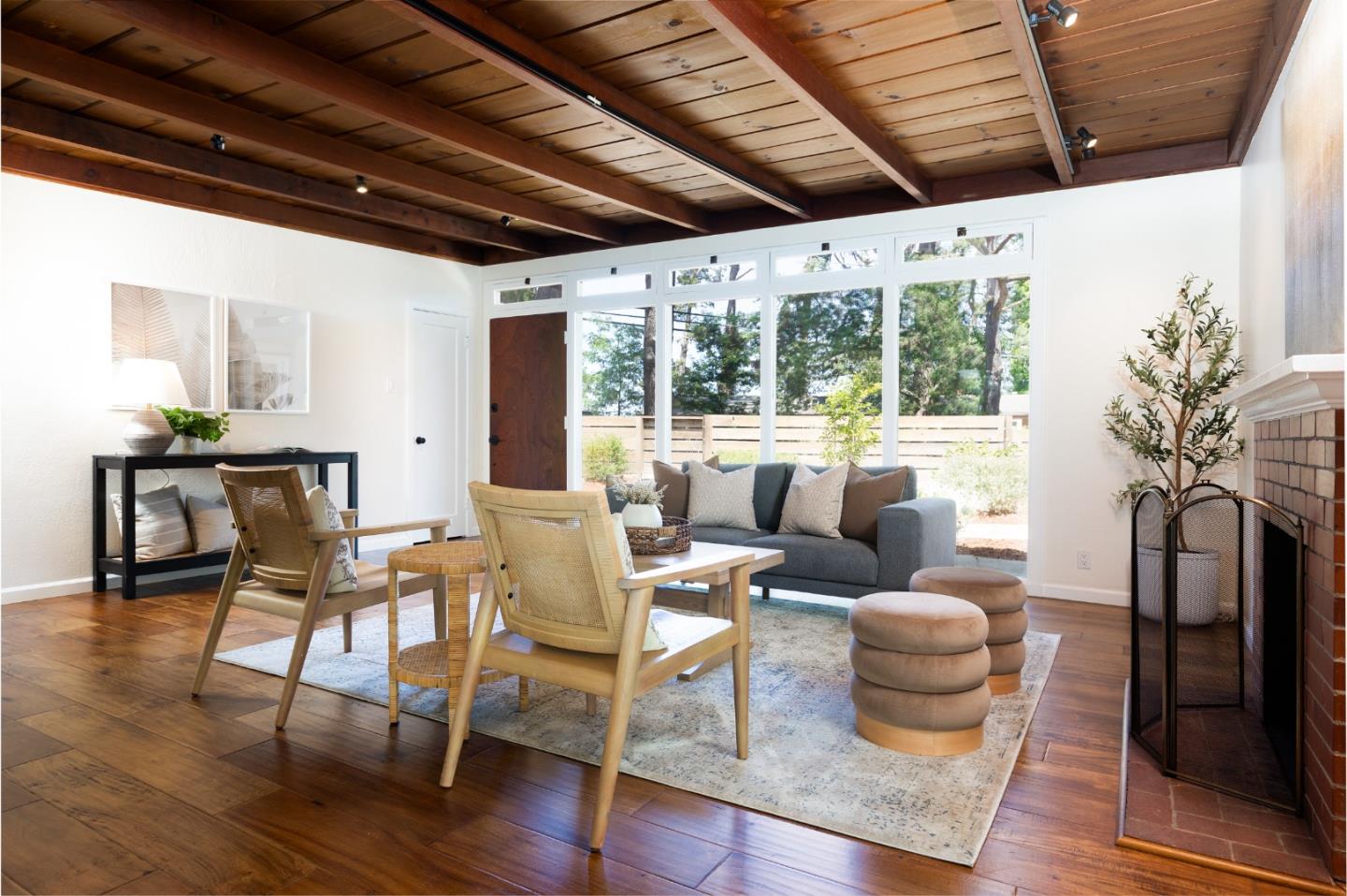 4138 Crest Road Pebble Beach, CA 93953 - Photo 7 of 38 a living room with furniture and a large window