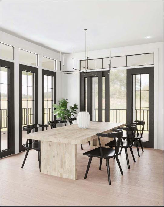 392 North Road Kennedale, TX 76060 - Photo 8 of 19 a view of a a dining room with furniture window and wooden floor