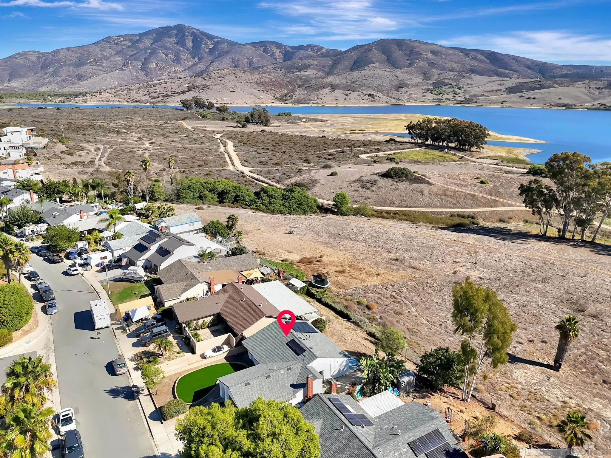 9421 Avenida Acero Spring Valley, CA 91977 - Photo 39 of 47 an aerial view of residential houses with outdoor space