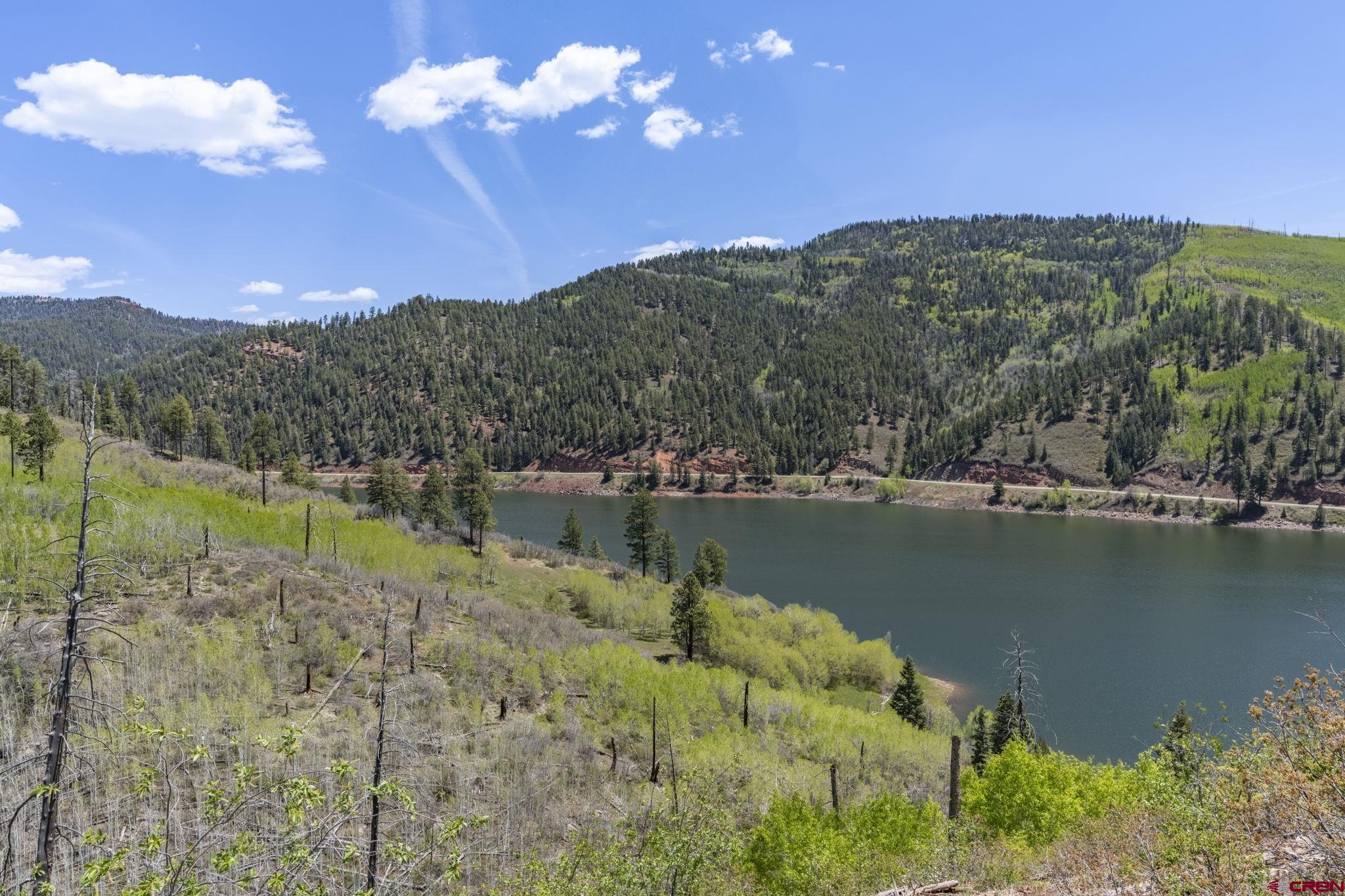 1515 County Road 243 Durango, CO 81301 - Photo 34 of 43 a view of a lake with a mountain in the background