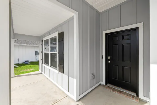a view of front door