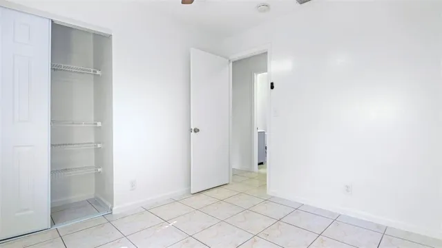 a view of an empty room