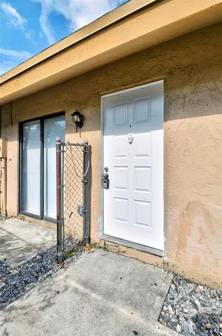 a view of front door