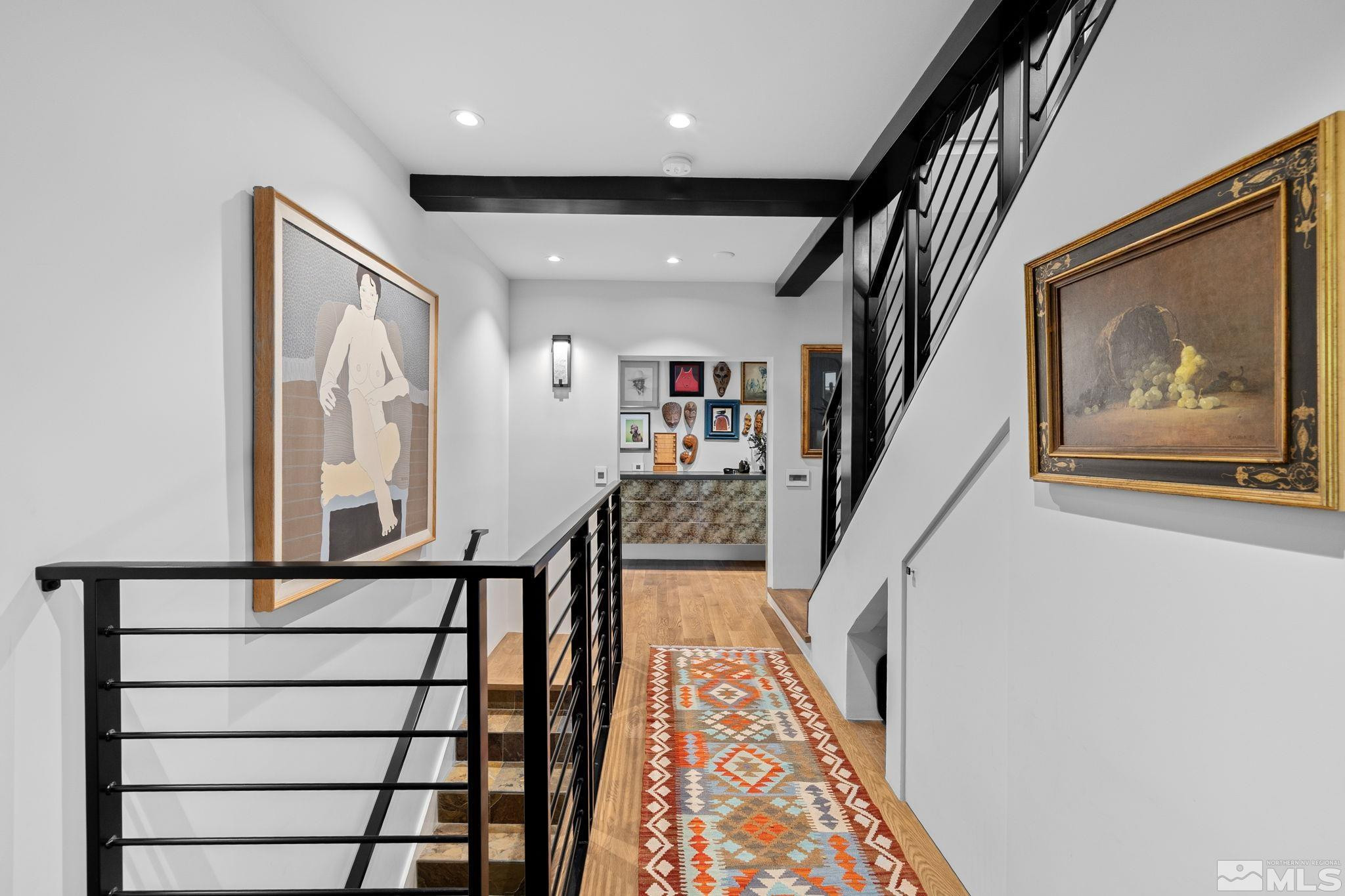 475 Lakeshore Boulevard, Unit 36 Incline Village, NV 89451 - Photo 22 of 40 a view of a hallway with wooden floor and stairs